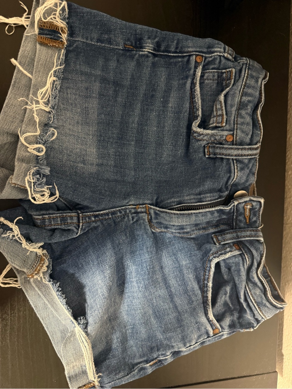 Joe's Jeans Distressed Blue Denim Shorts